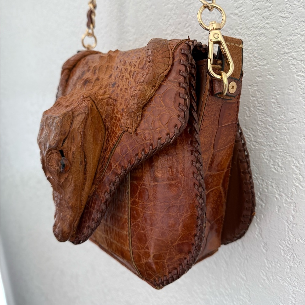 Vintage Cuban Genuine Alligator Purse (1950s) - Picture 4 of 12